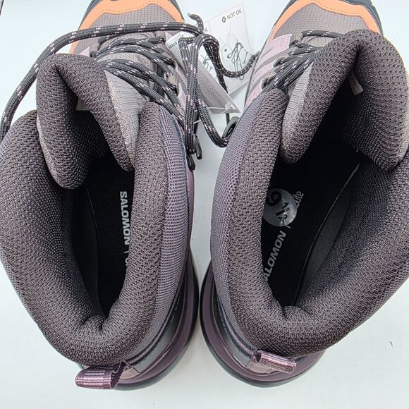 Salomon X Ultra 360 Mid CSWP Womens Size 9.5 Purple Waterproof Hiking Shoes - Picture 6 of 13